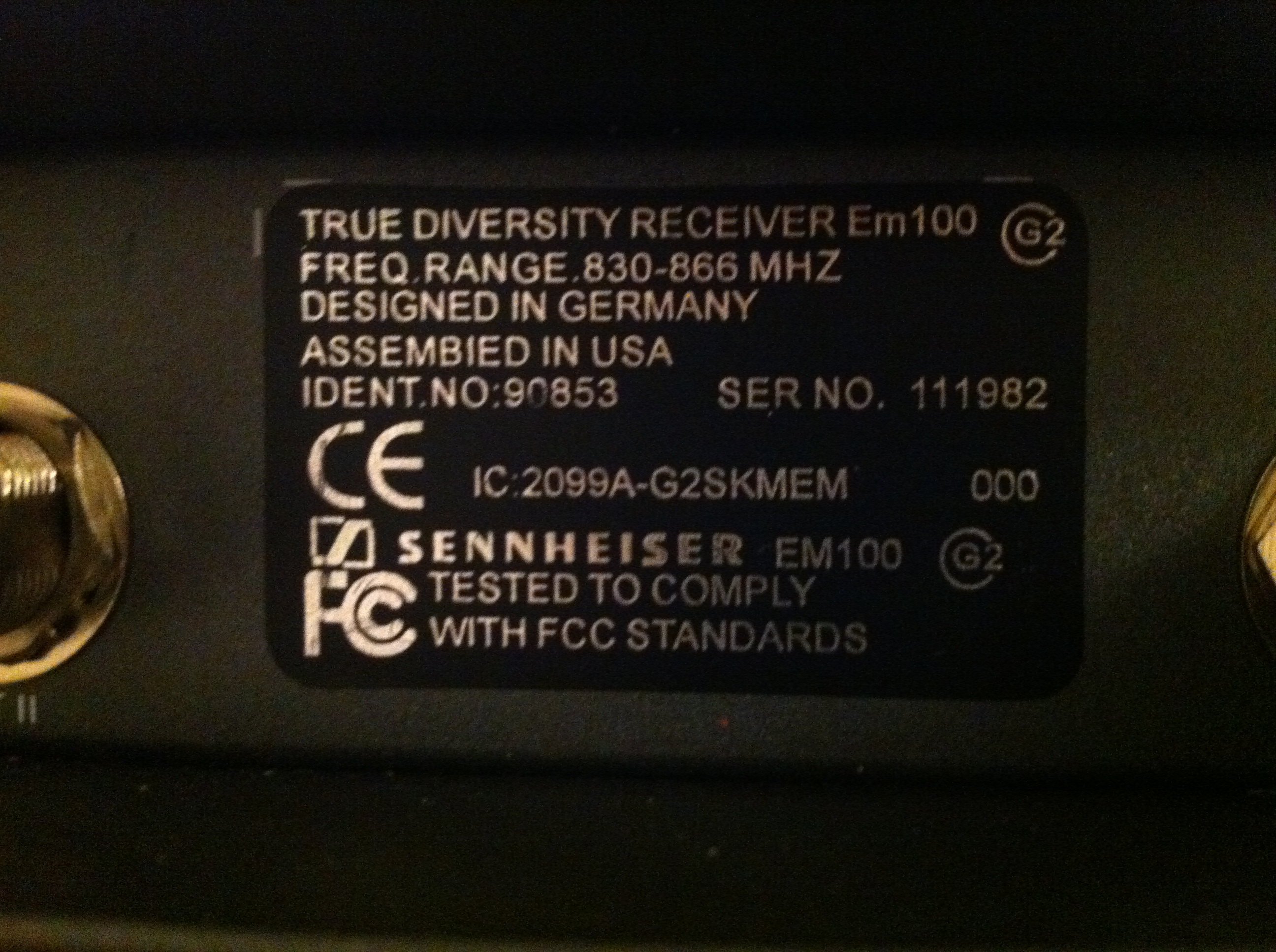 Counterfeit Sennheiser Wireless System